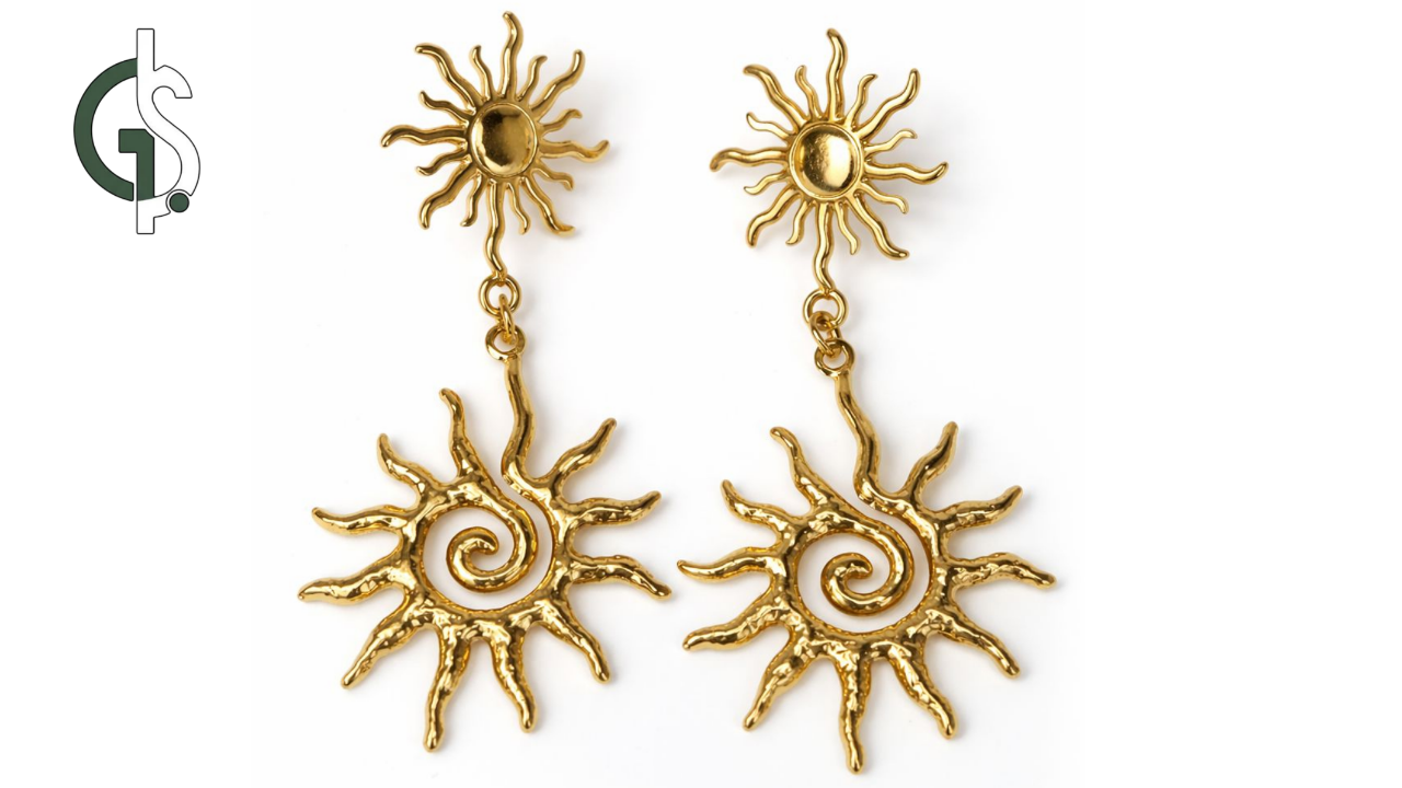 მზის ფორმის საყურეები