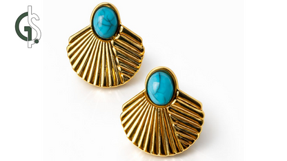 ოქროსფერი ნიჟარის საყურეები