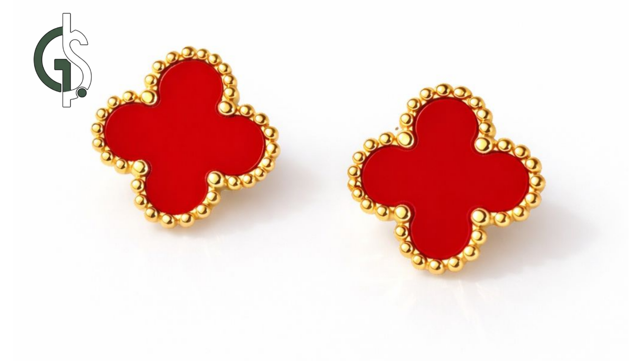 ოთხფოთლიანი სამყურას ფორმის საყურეები